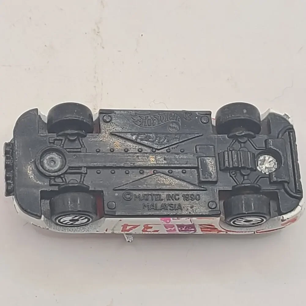 Vintage HOT WHEELS White TOYOTA MR2 RALLY 1/64 Diecast Ultra Hots